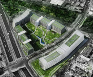 la imagen muestra la sede del complejo de oficinas ica en ciudad de mexico, mexico